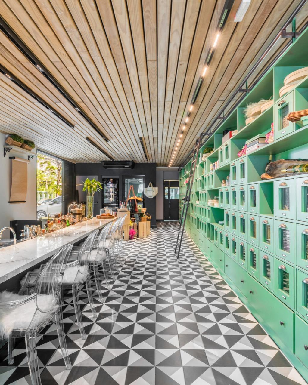 Gavetas planejadas no estilo de nichos abertos